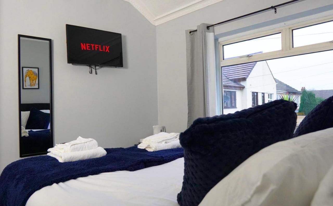 Portobello House - Four Bedroom House Perfect For Contractors - Sleeps 6 - Free Parking Wolverhampton Ngoại thất bức ảnh