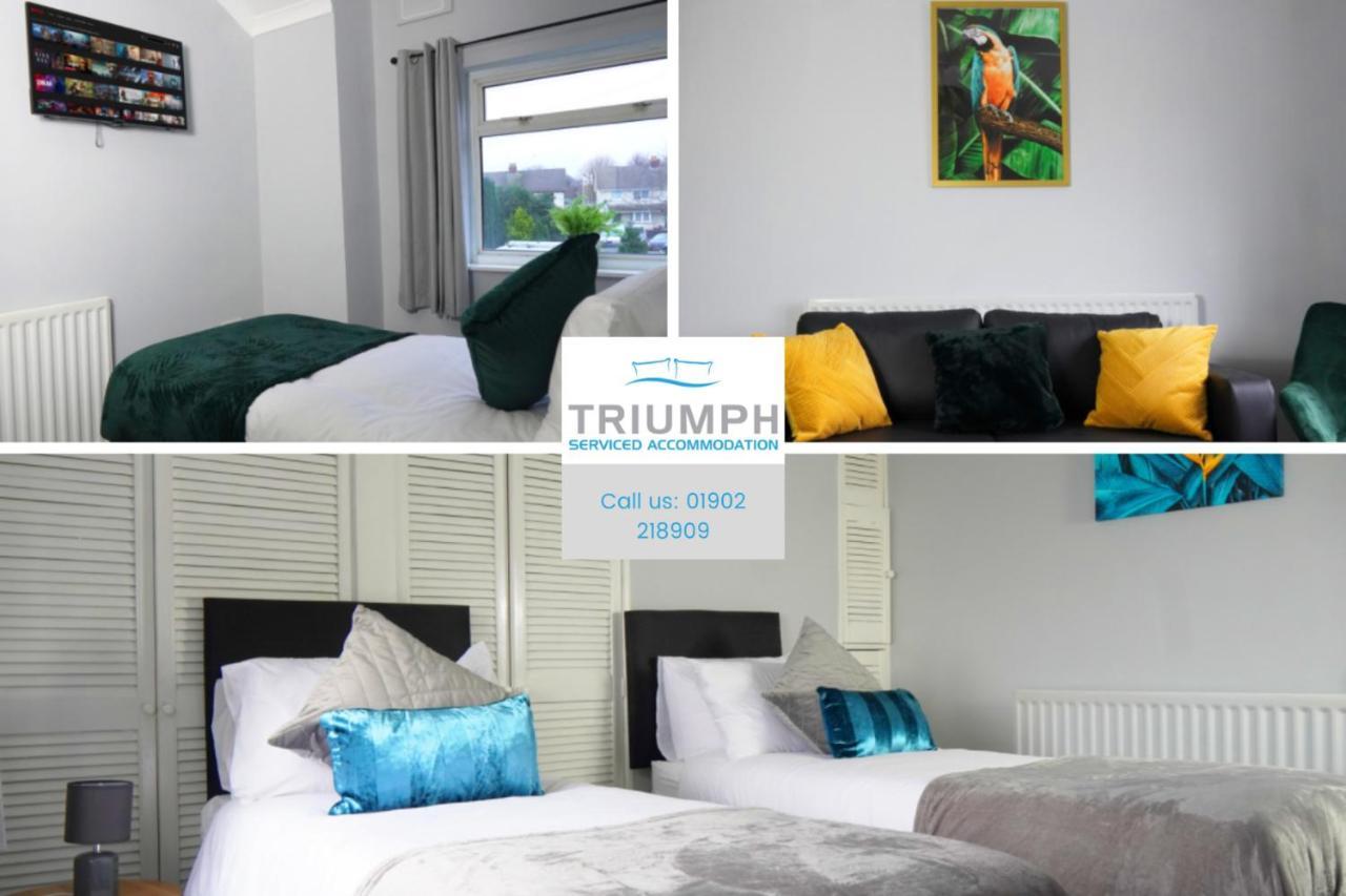 Portobello House - Four Bedroom House Perfect For Contractors - Sleeps 6 - Free Parking Wolverhampton Ngoại thất bức ảnh